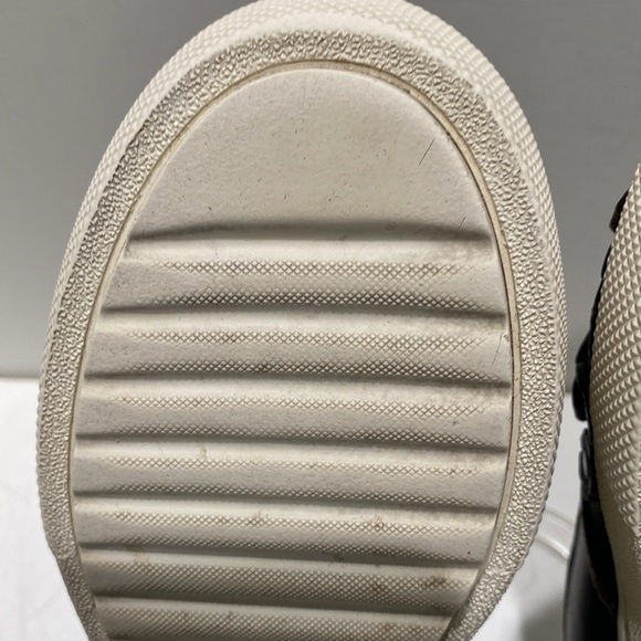 COACH “Tea Rose” Women’s Black Leather Floral Appliquéd Slip-on Sneakers (Sz:6B) - Picture 12 of 12